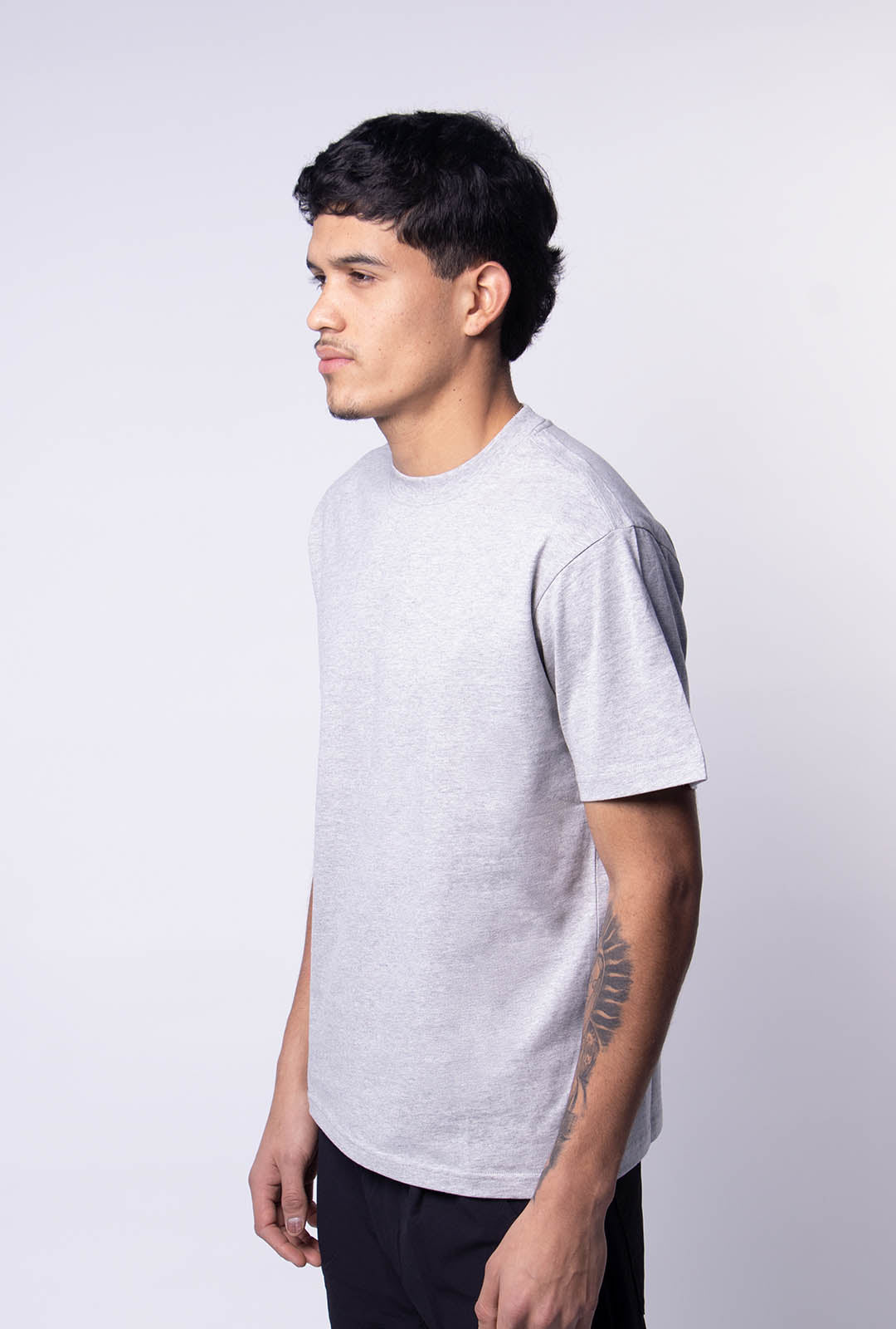 Playera Gris Jaspe Slim Fit 200 GSM