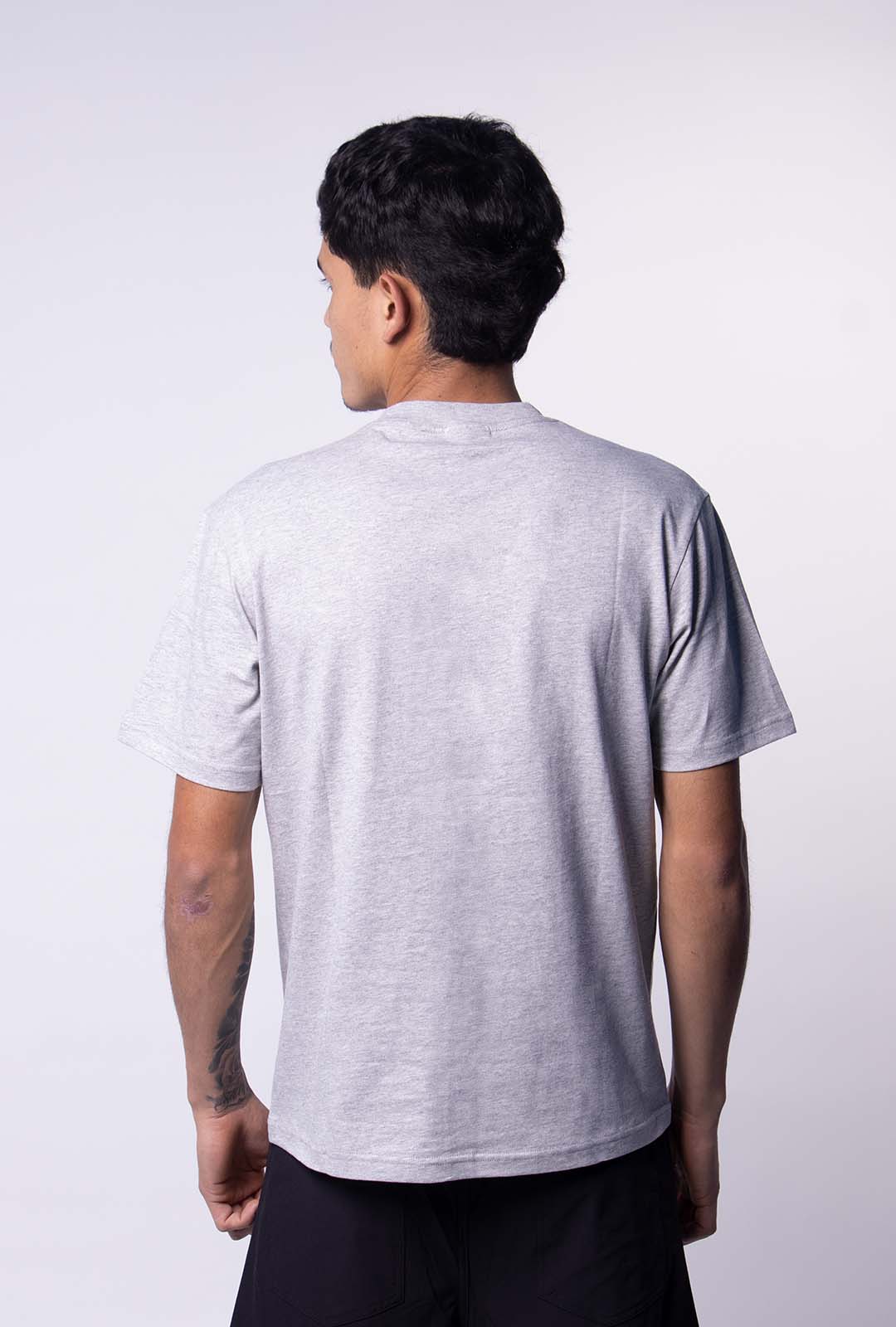 Playera Gris Jaspe Slim Fit 200 GSM
