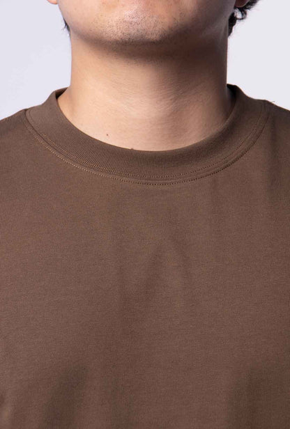 Playera Semi Oversize Dark Coffee Gramaje 305
