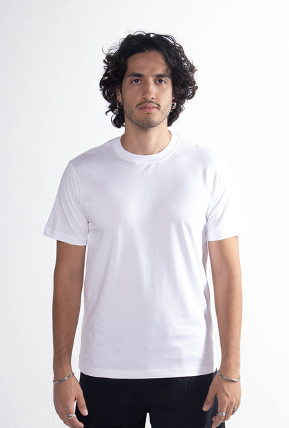 Playera Blanca Slim Fit 200 GSM