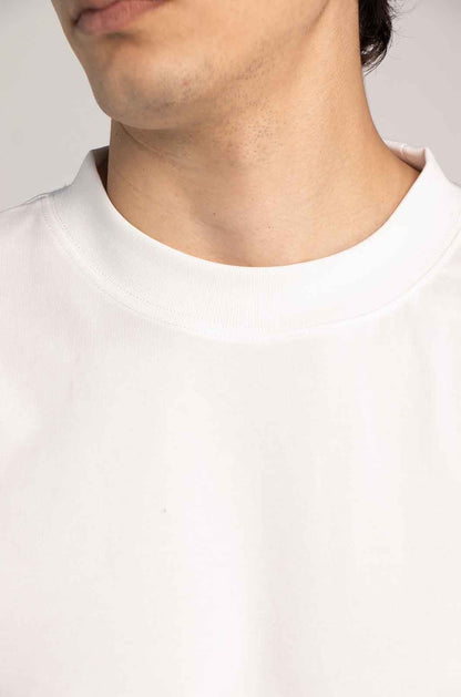 Playera Semi Oversize Blanca 245 gsm MAYOREO
